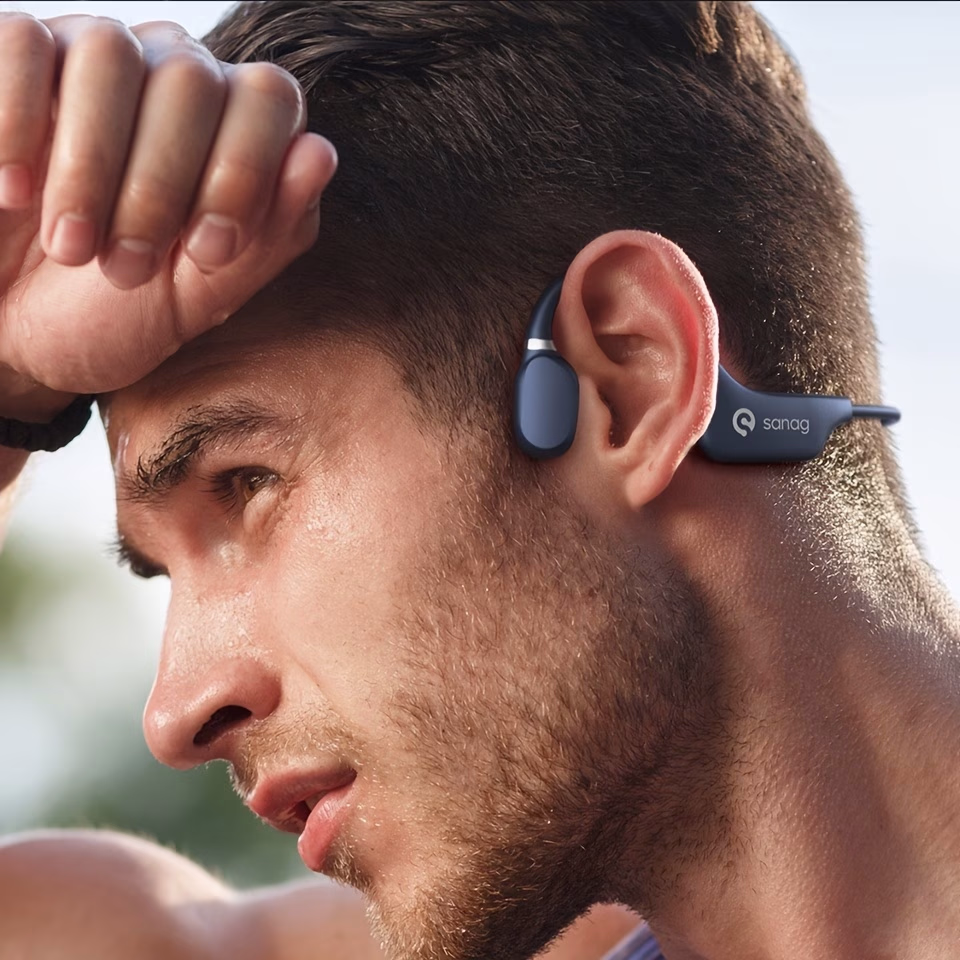 Sanag A5X Bone Conduction Headphones - Open-Ear Freedom,Premium Sound Performance