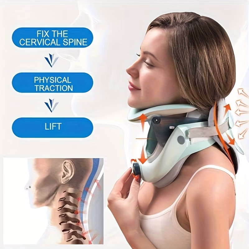 Adjustable Neck Support Brace Ergonomic for Cervical Spine Neck Brace with Air Support Best Gifts for Adult