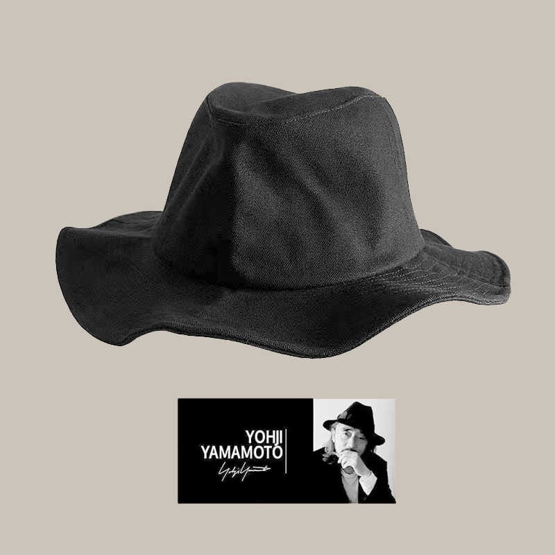 Yohji Yamamoto Style Wide Brim Hat