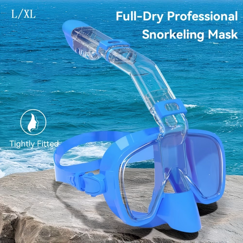 Single Snorkeling Mask with a Breathing Tube