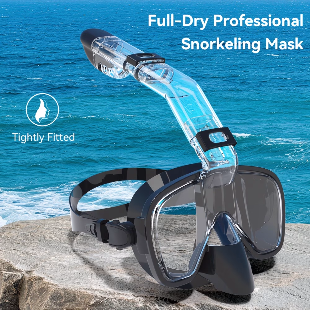 Single Snorkeling Mask with a Breathing Tube