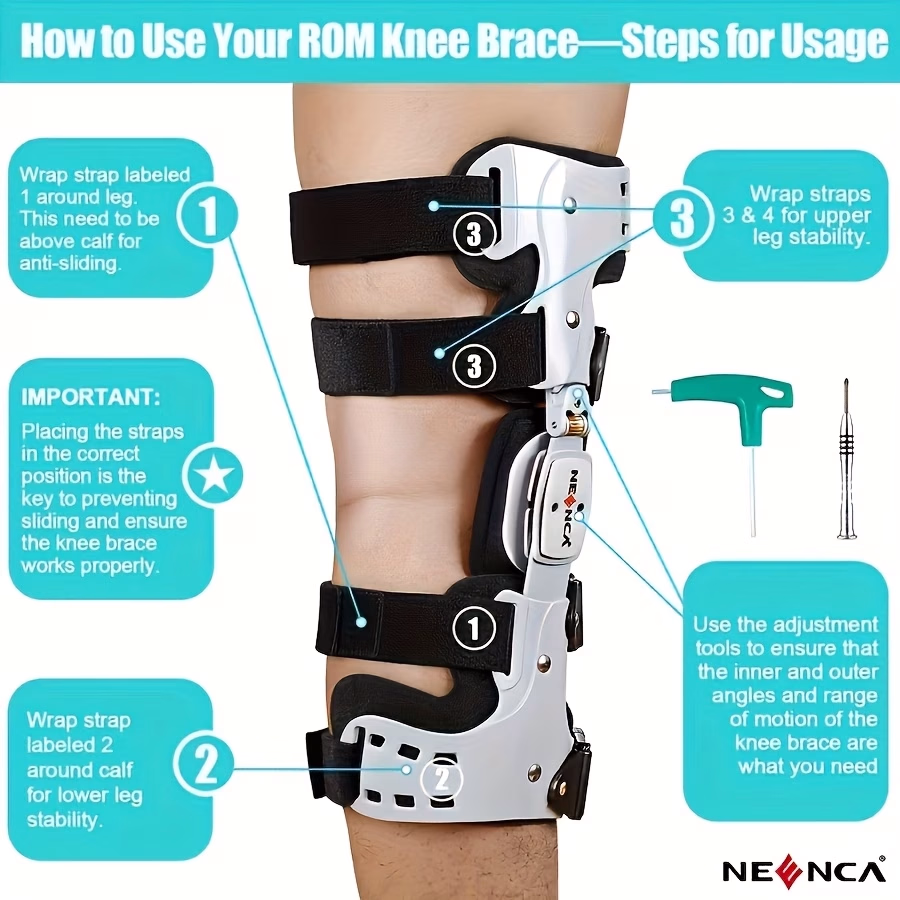 NEENCA Adjustable Knee Brace for ACL