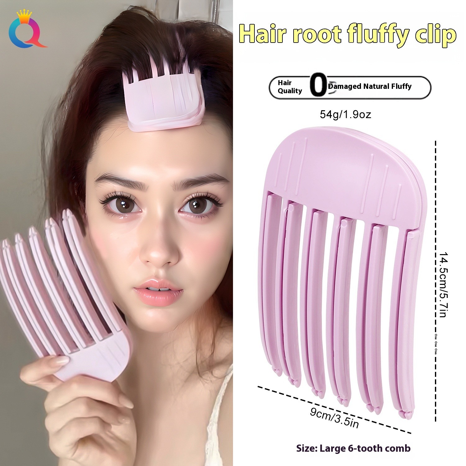 3/6 Teeth High Skull Artifact No Trace Hair Clip