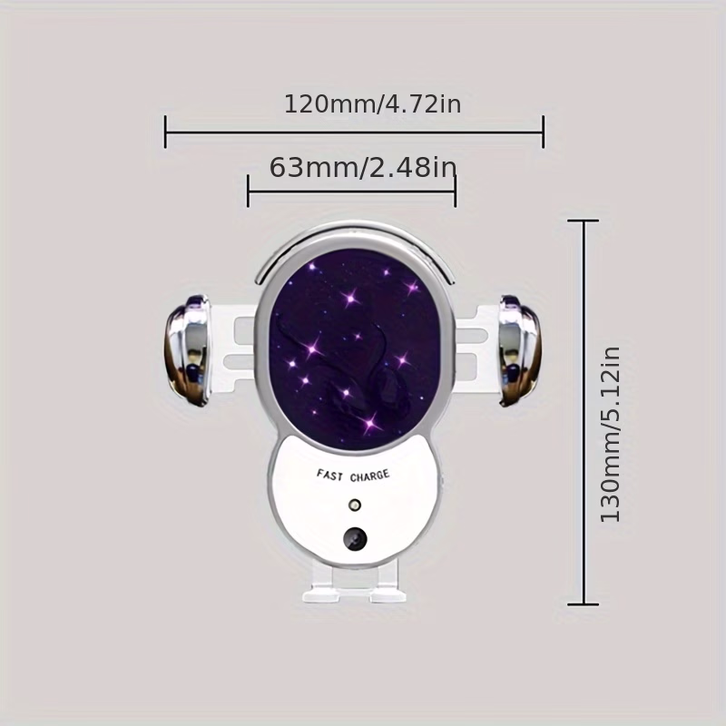 Wireless Car Charger - CHGeek 15W Fast Auto Clamping Car