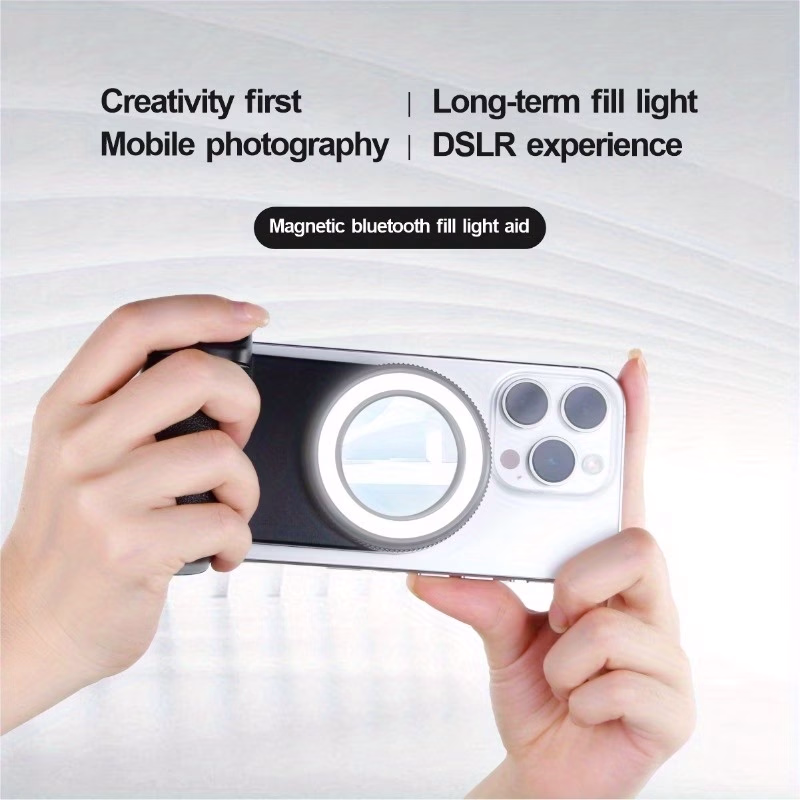 LED Live Video Shooting Fill Light with Magnetic Detachable Wireless Control