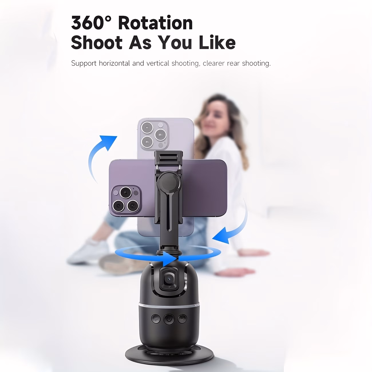 360-Degree AI Face Tracking Gimbal with Gesture Control