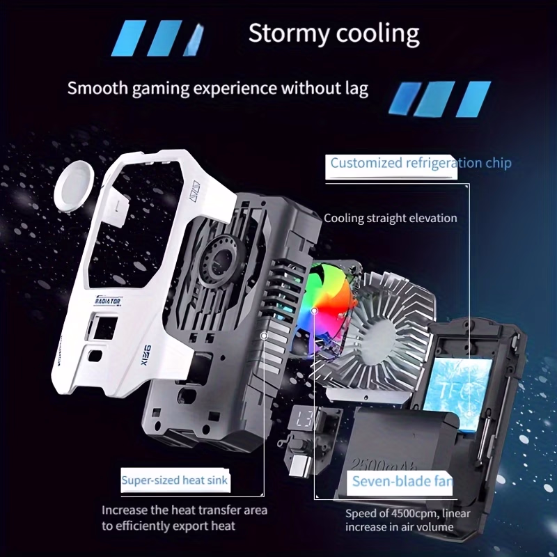 New Semiconductor Mobile Phone Back Clip Heat Sink with 2500mAh Battery
