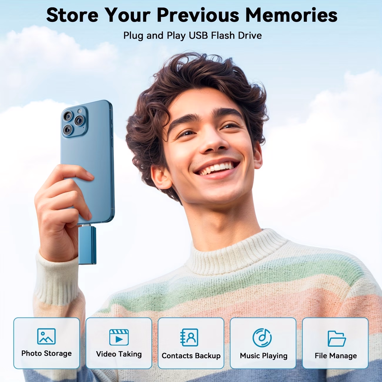 256/512GB USB Adapter Memory Card Reader for Multiple Devices