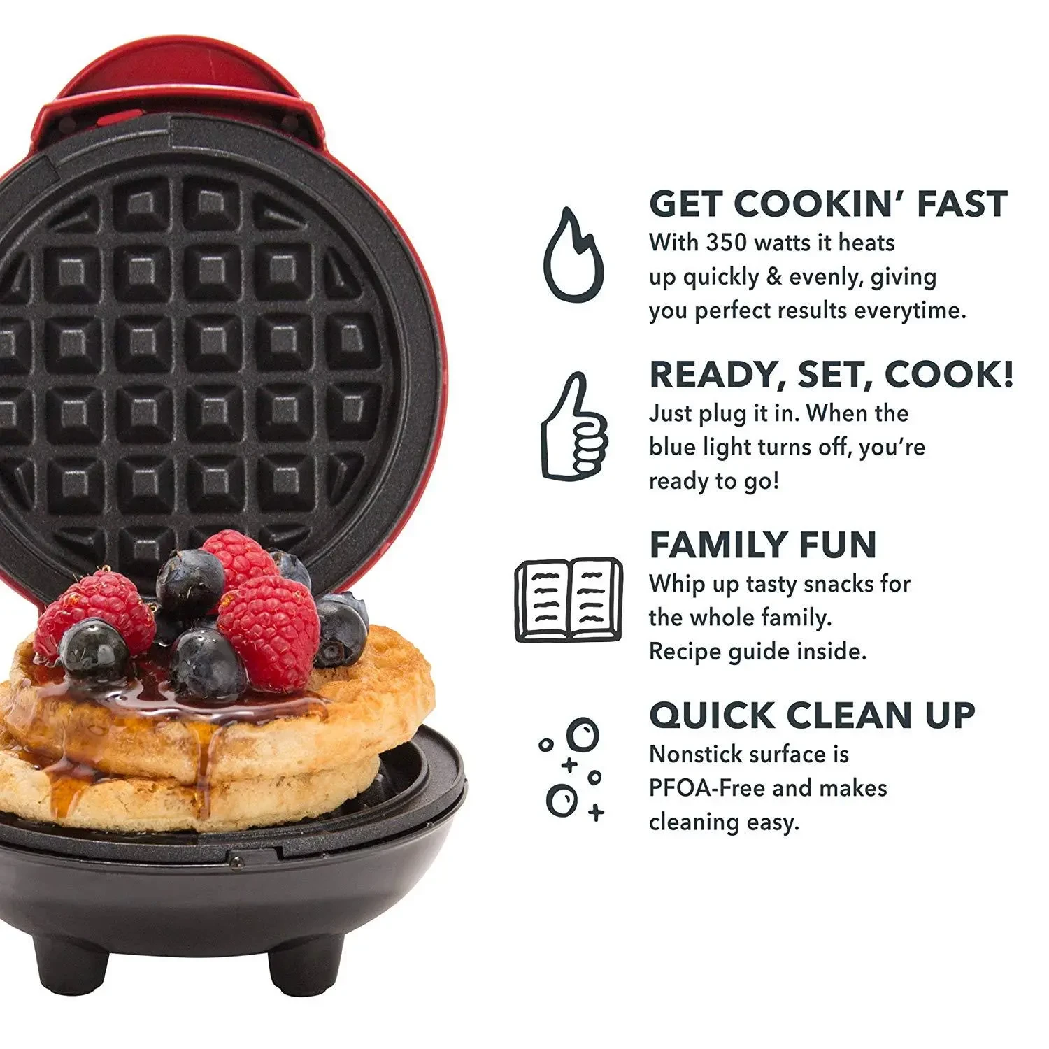 Dash Mini Round Waffle Maker