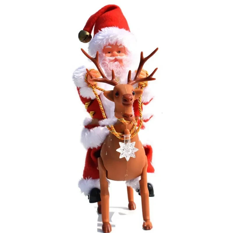 Santa Claus Musical Climbing Rope Christmas Electric Toy with Music Climbing up and Down