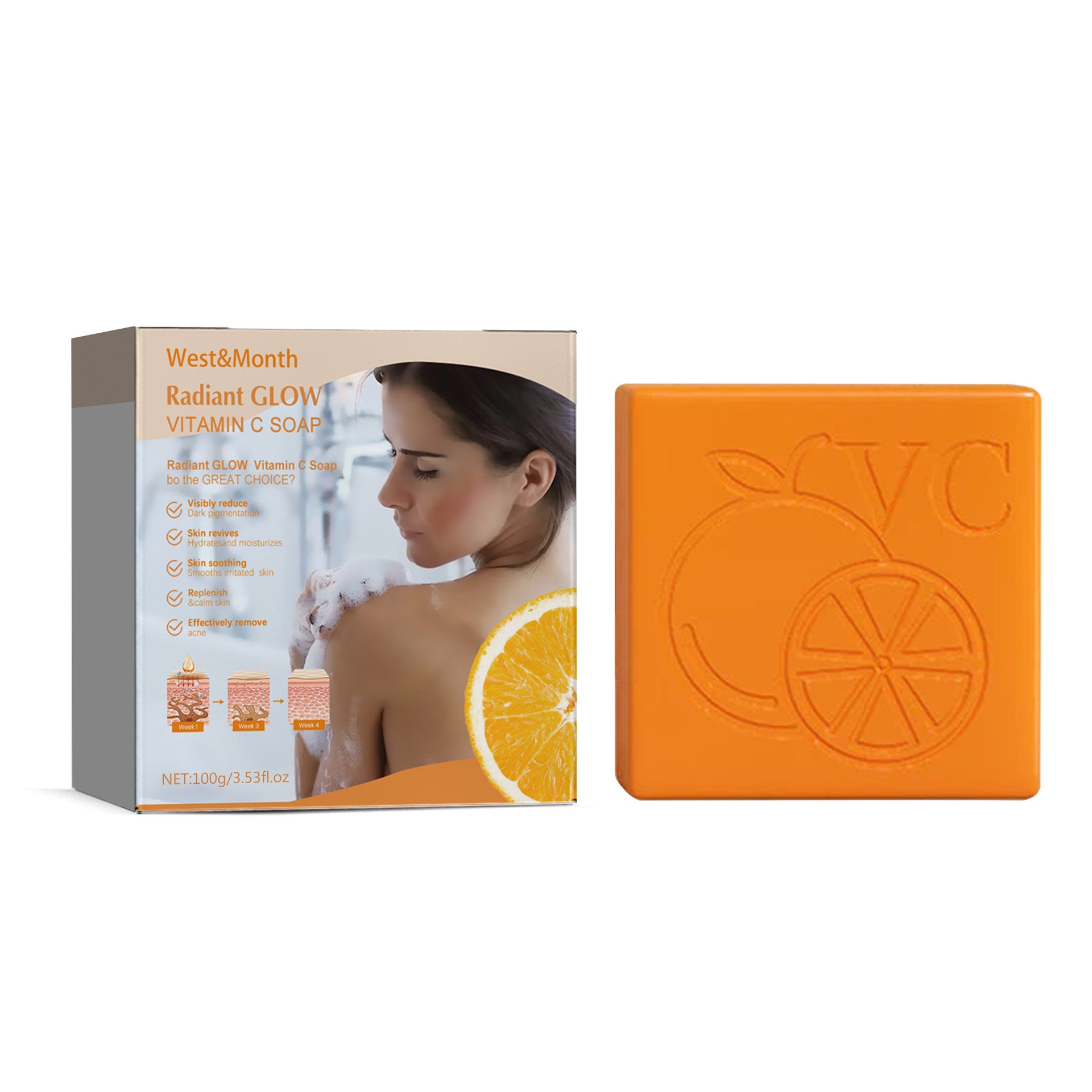 West&Month Radiant Glow Vitamin C Soap