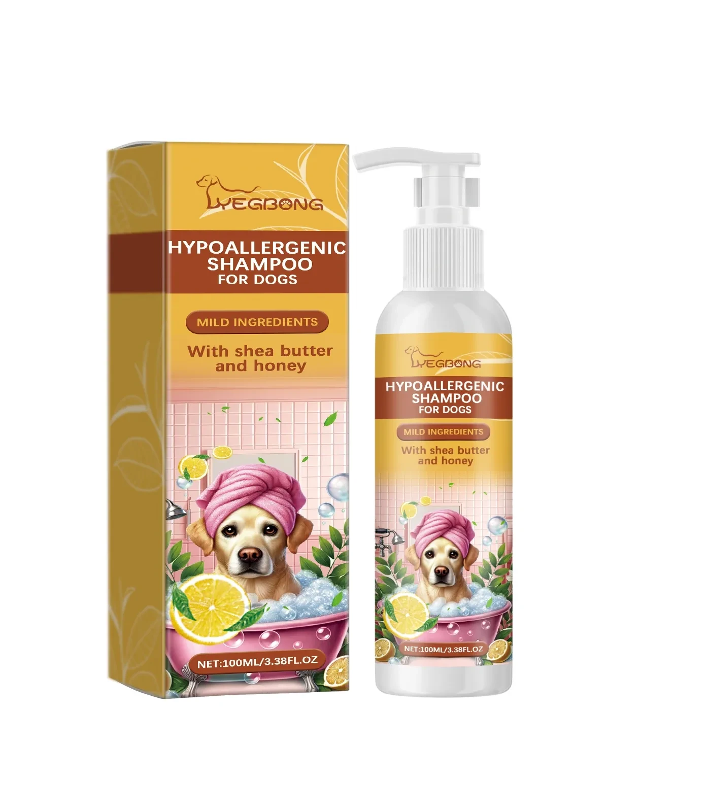 YEGIBONG Hypoallergenic Shampoo for Dogs