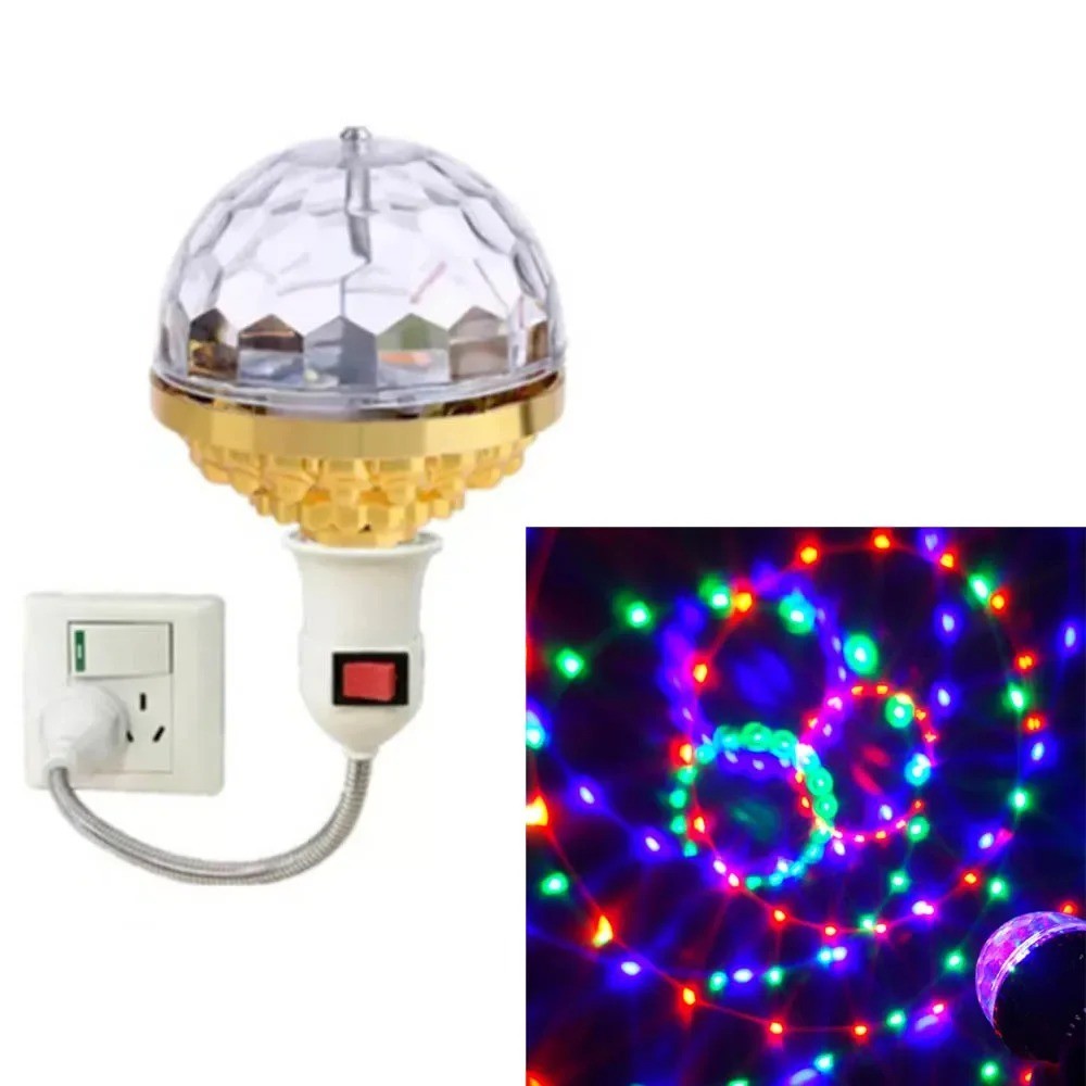 Colorful Rotating Disco Ball Light