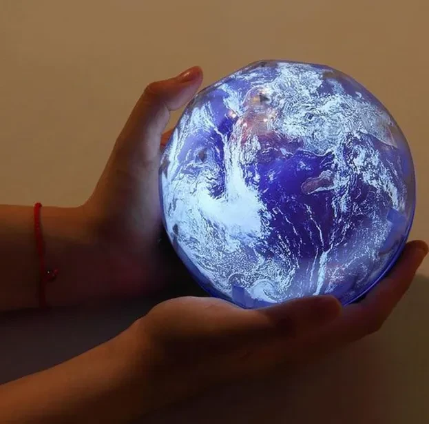 Romantic starry night lamp dream revolving bedroom bedside lamp