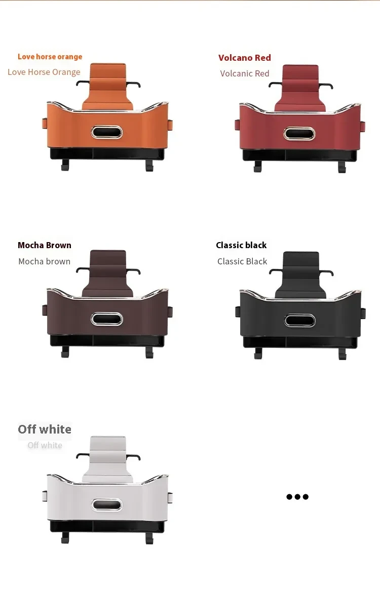 Multifunctional Nappa Leather Car Backseat Organizer