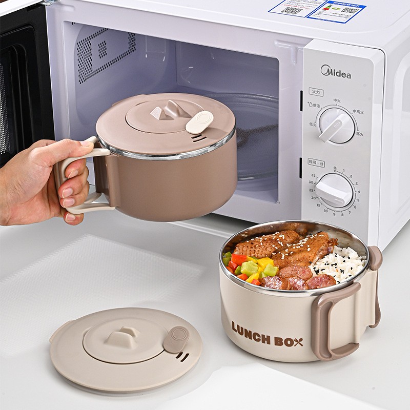 Stainless Steel Portable with Cover Lunch Box