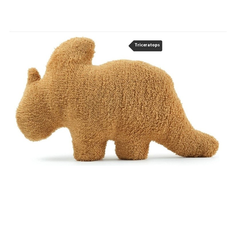 Dino Chicken Nugget Pillow