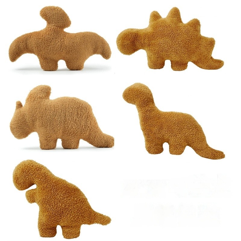 Dino Chicken Nugget Pillow