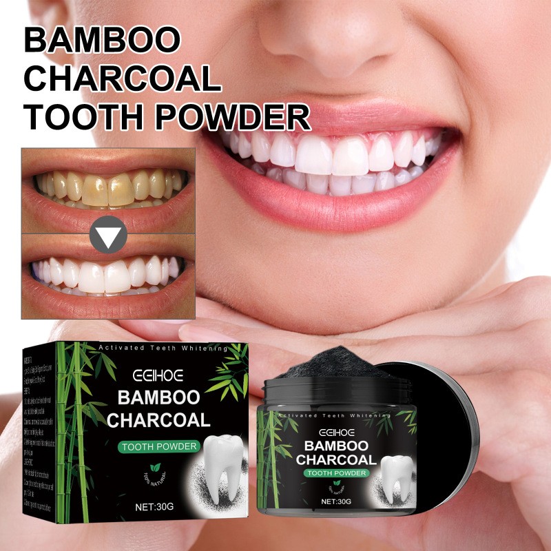 Charcoal Tooth Powder Clean Oral Odor