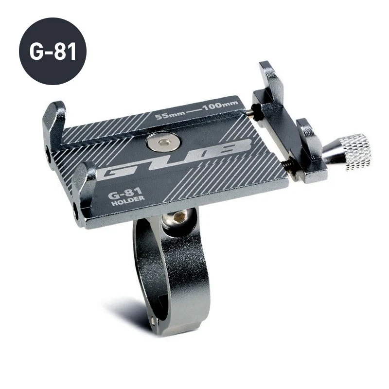 GUB G81 G-81 Aluminum Bicycle Phone Holder For 3.5-6.2 inch Smartphone Adjustable Support GPS Bike