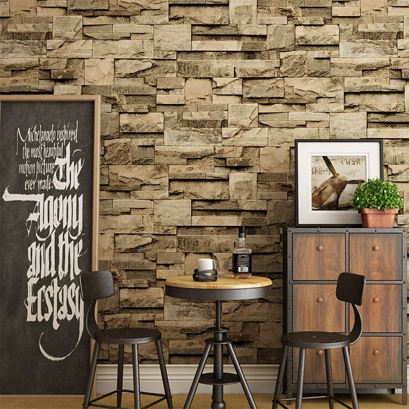 Burning Forest - Self-Adhesive 3D Peel & Stick Real Stacked Stone Tiles