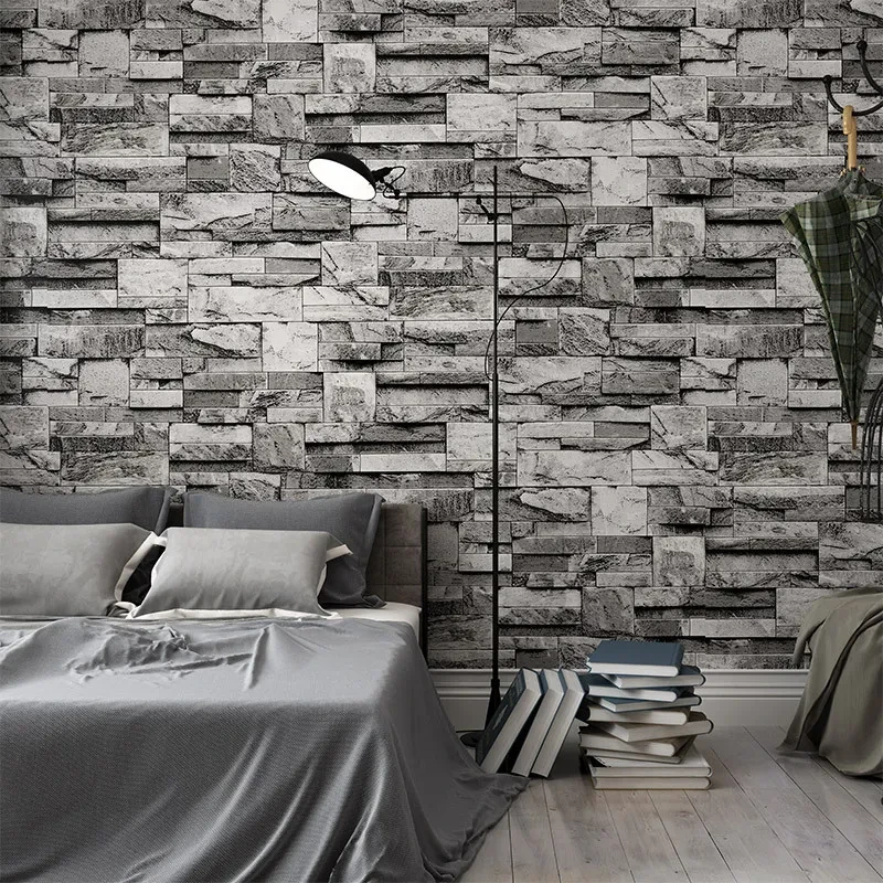 Burning Forest - Self-Adhesive 3D Peel & Stick Real Stacked Stone Tiles