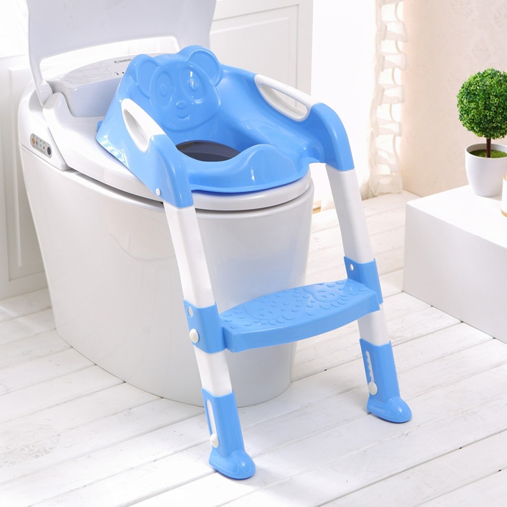 Toddler Toilet Training Seat with Step Stool & Handles