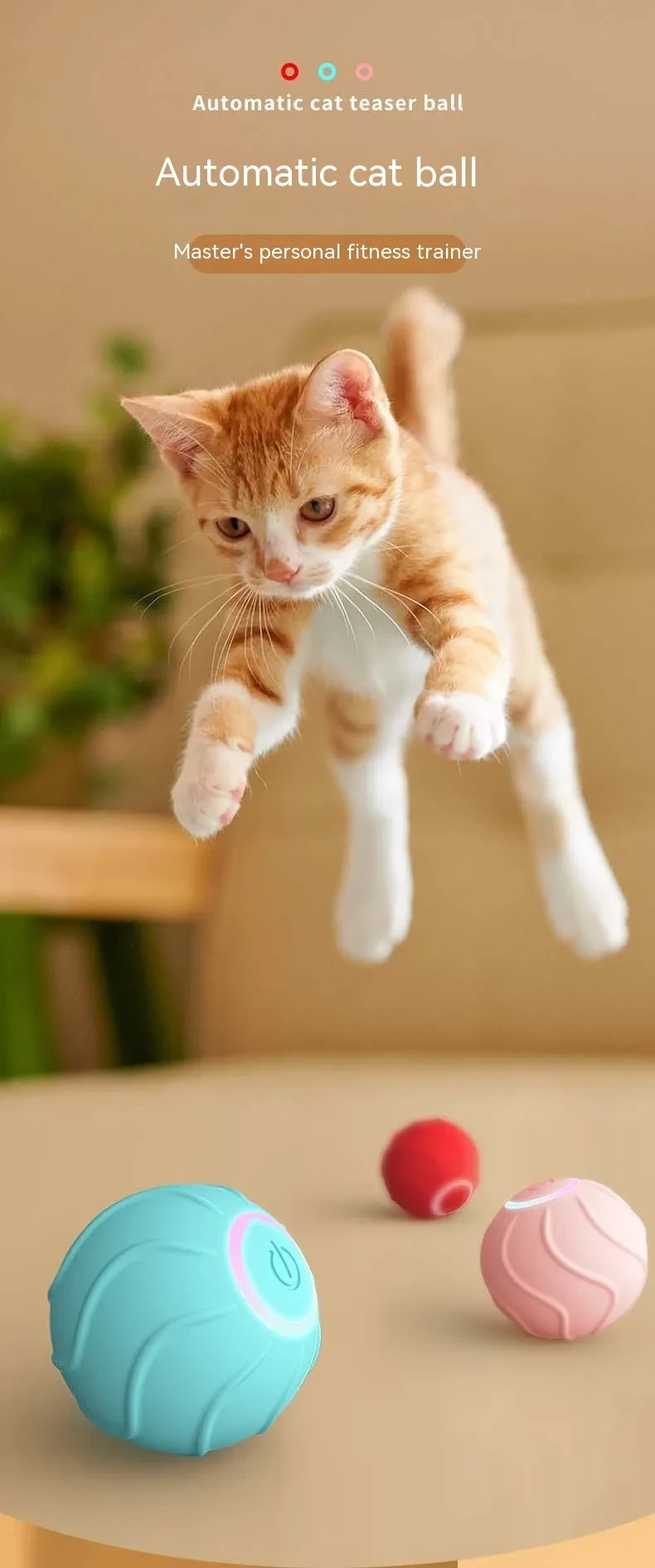 Active Rolling Ball Anti-Anxiety Automatic Moving Ball