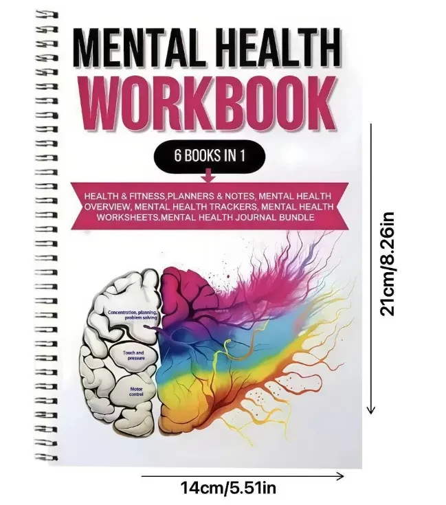 Brain Mental Health Notebook Mental Health Planning Notepad