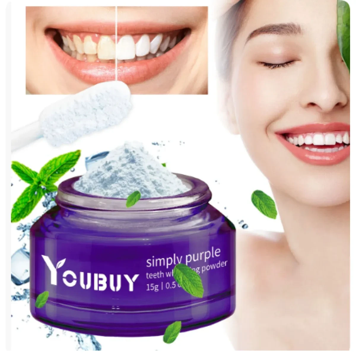 Teeth Whitening Powder Instant Whitening and Stain Removal