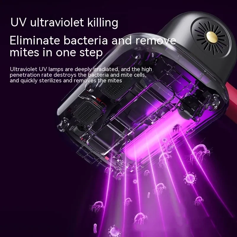 Handheld Strong Suction Rechargeable UV Vacuum Cleaner