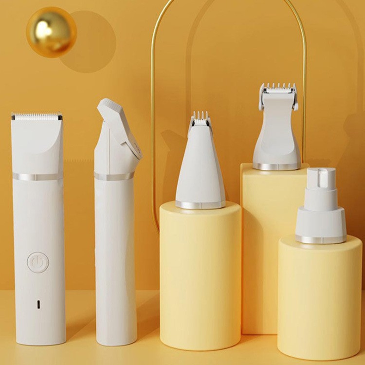 Ultimate Pet Grooming Kit 🐶 4-in-1 Electric Clippers with 4 Interchangeable Blades