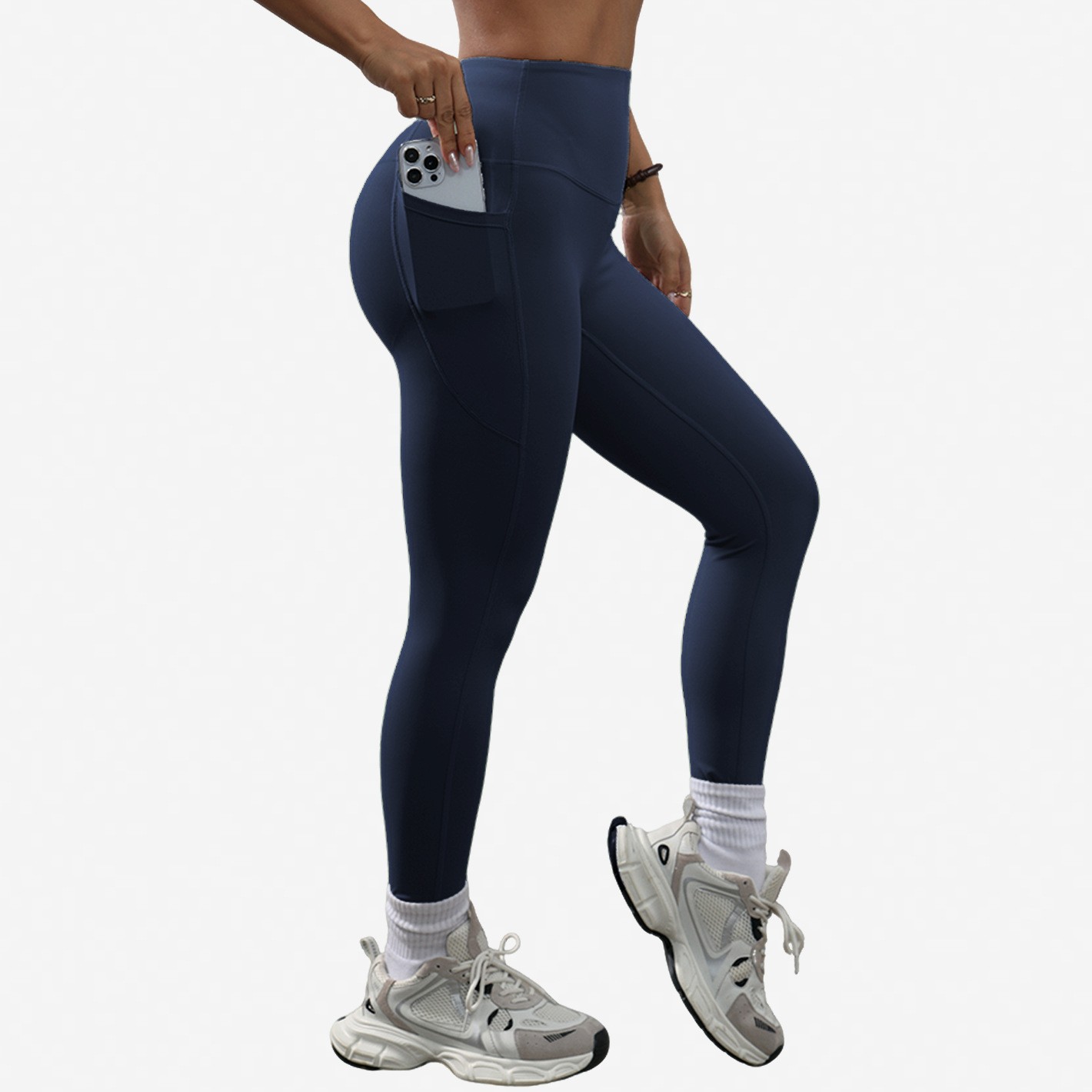 High Waisted Tummy Control Pocket Shaping Training Leggings