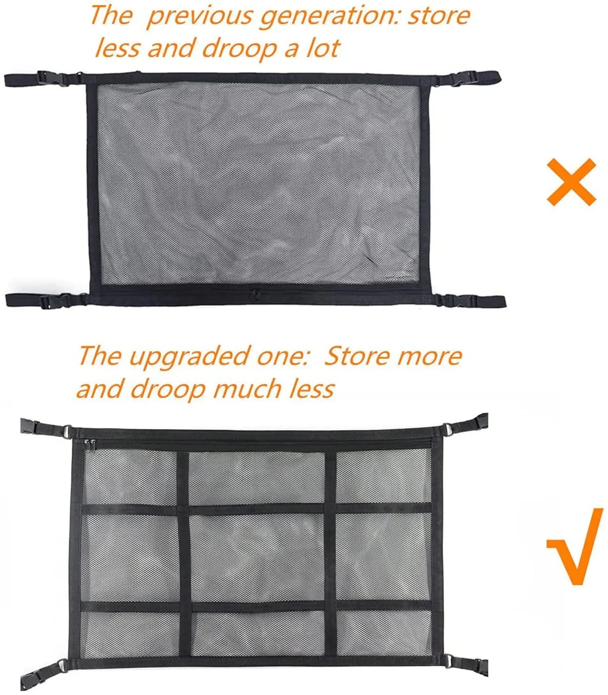 Car Ceiling Storage Net