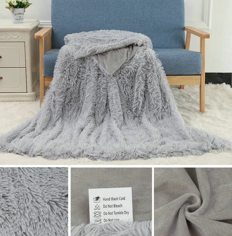Plush Blanket Double-layer Blanket Multifunctional