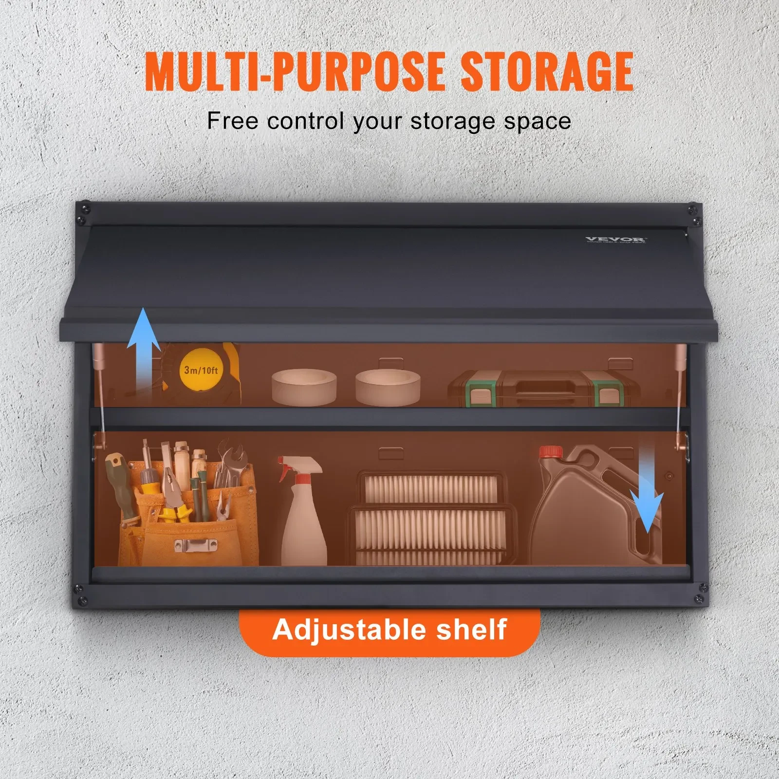 Floating Garage Shelf