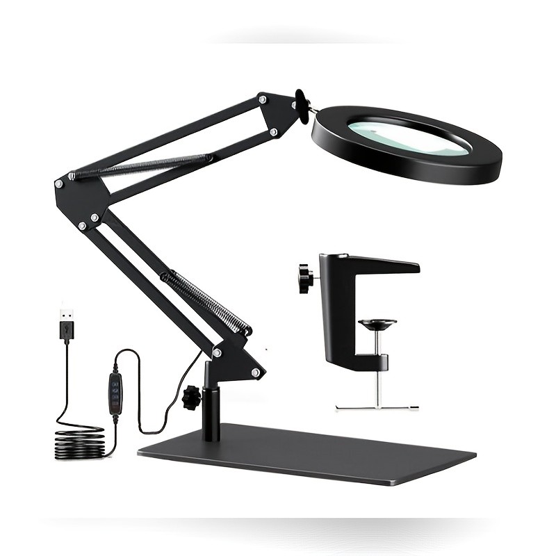 Upgraded 2-in-1 Magnifier With Light And Stand