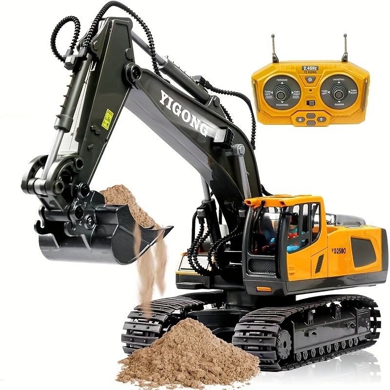 RC Excavator Construction Truck – Realistic Digging Fun for Kids