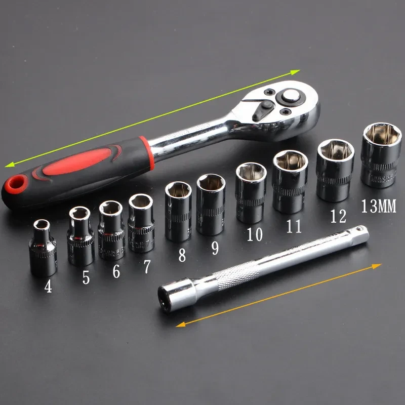 Steel Ratchet Socket Wrench
