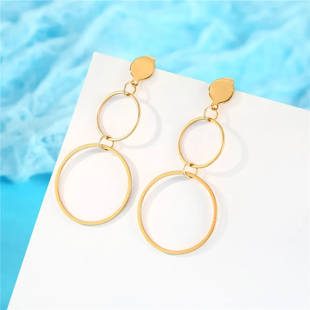 Stainless Steel Hoop Earrings