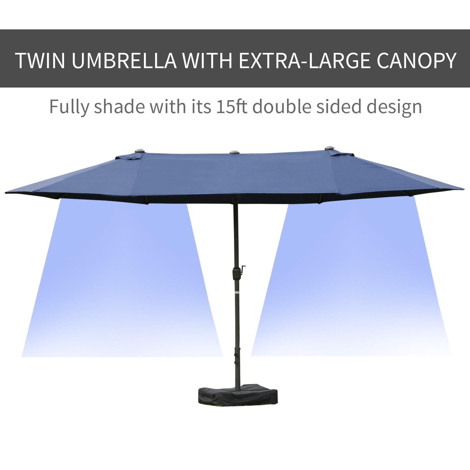 Dual-Sided Patio Umbrella