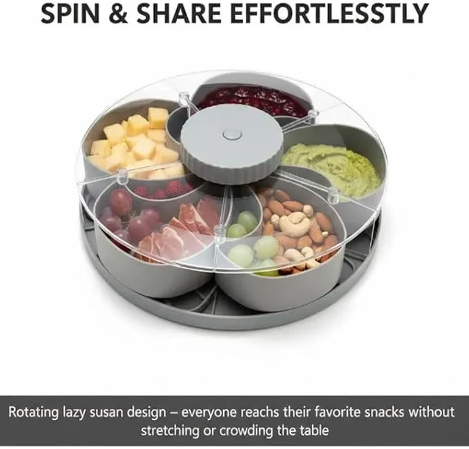 Living Room/Foyer Split-Type Rotating Serving Tray