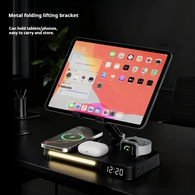 Aluminum Alloy 7-in-1 Wireless Fast Charger