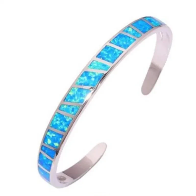 Blue Fire Opal Stone Bracelet