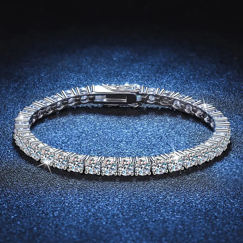Sterling Silver Moissanite Bracelet