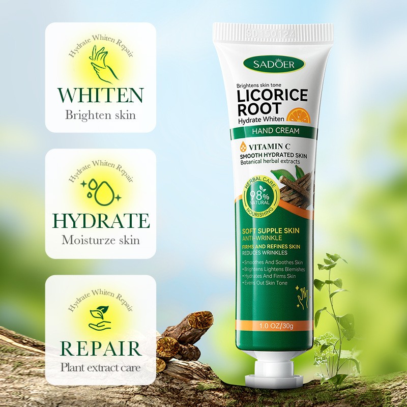 SADOER Licorice Moisturizing Whitening Nourishing Hand Cream
