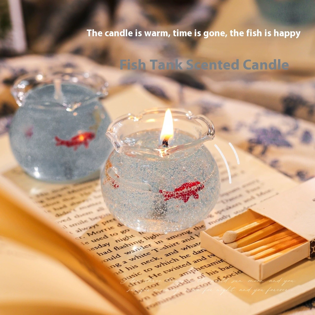 Mini Bubble Fish Tank Scented Candle