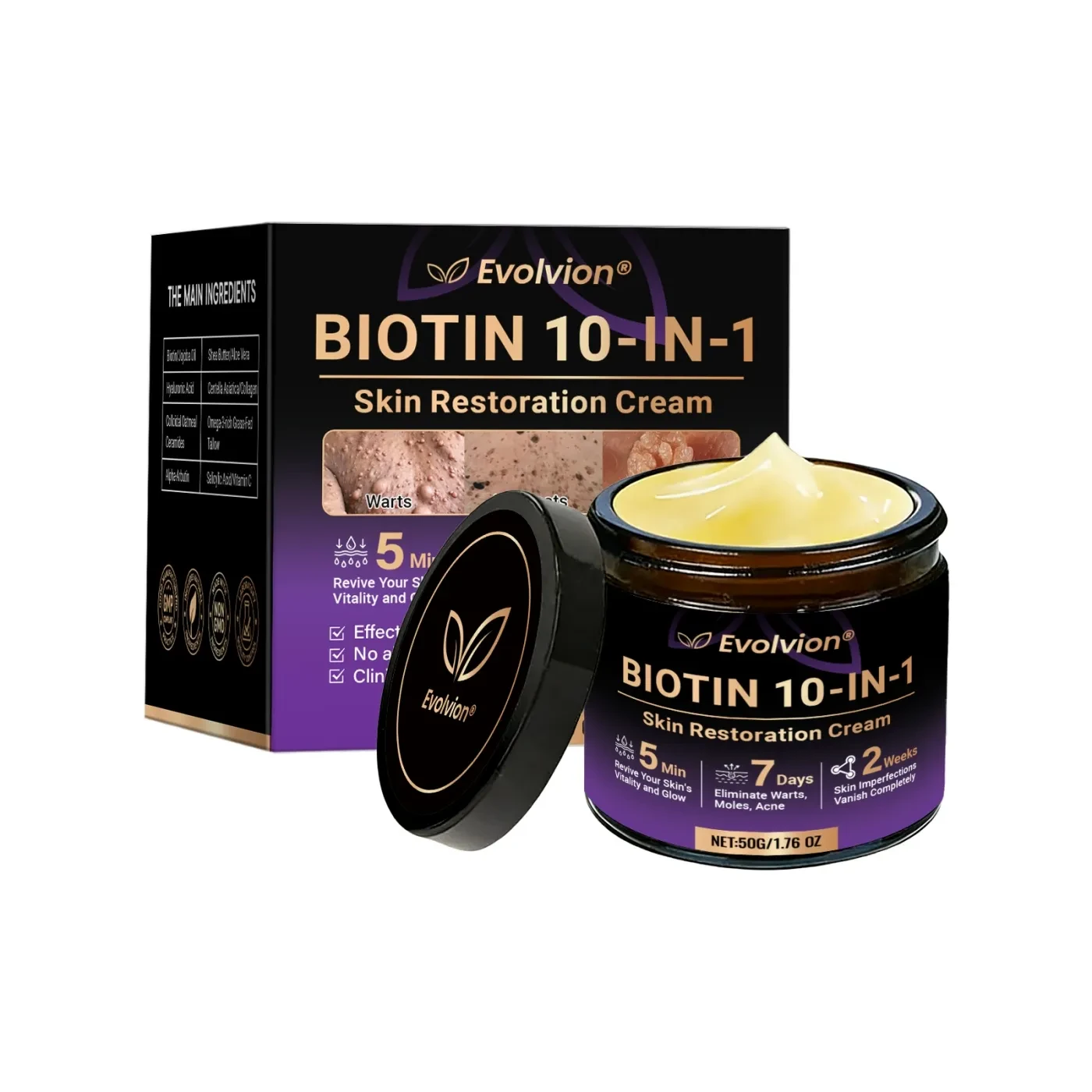 Evolvion Biotin 10-In-1 Skin Restoration Cream