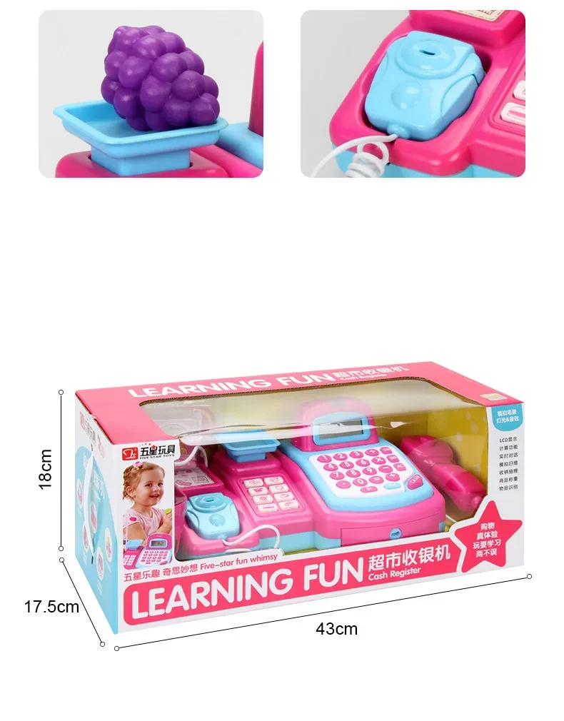 Simulation Supermarket Cash Register Set