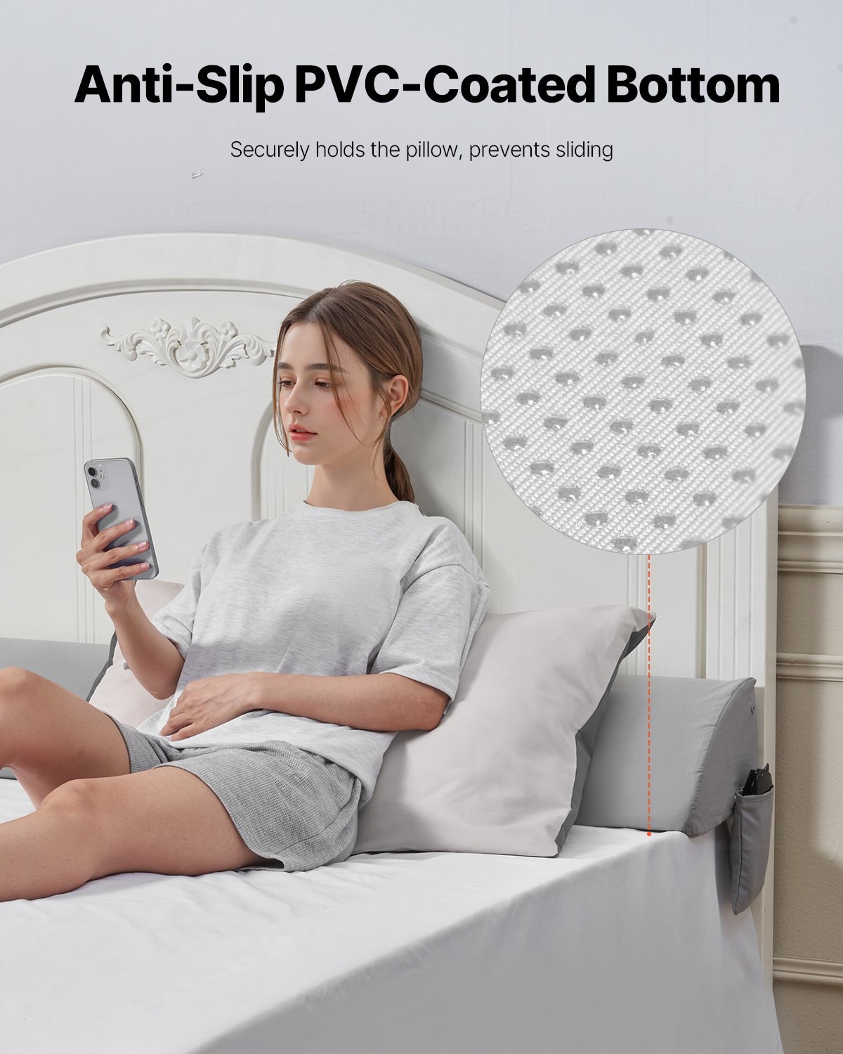 Bed Wedge Pillow Headboard